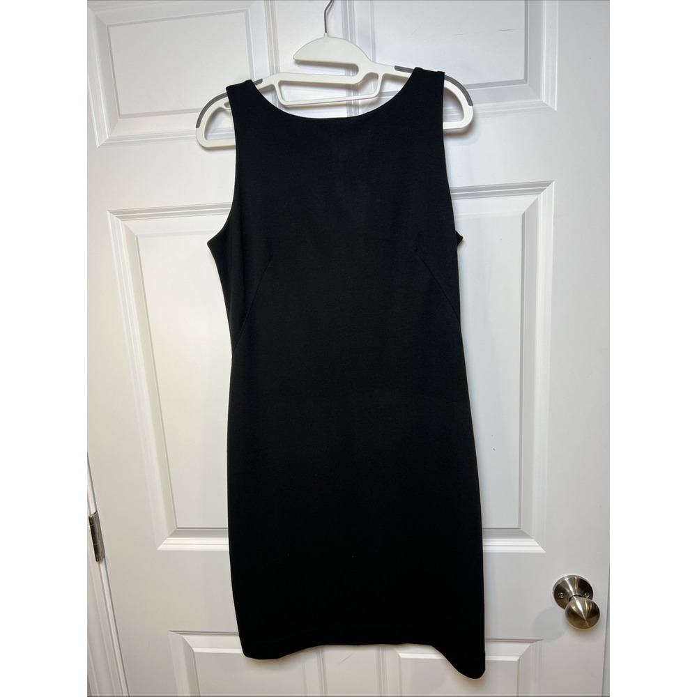New York &‎ Company Stretch Dress Size 4 Black Sleeveless Sheath Rayon Blend - Picture 2 of 10